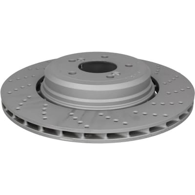 Remschijf ATE 24.0124-0234.2 achter, geventileerd, sterk gecarboniseerd, 1 Stuk