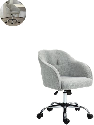 Teddy stoel - Fauteuil - Relaxzetel - Relaxstoel - Relaxfauteuil - Stoel - Met armleuning - Voor één Persoon - Grijs