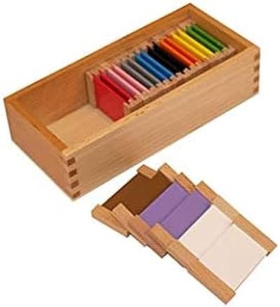 Houten Montessori Speelgoed met Tweede Gekleurde Doos voor Ontwikkeling