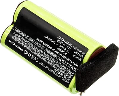 Batterij Voor Trimmer - Vervangende Accu - Haar Knippen - Lange Werktijd - 2600 mAh - Zwart