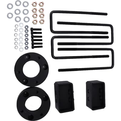 2,5 inch voor 1,5 inch achter Verhogingskit Carbonstaal Vervanging voor Ford F150 4WD 2009-2018 black
