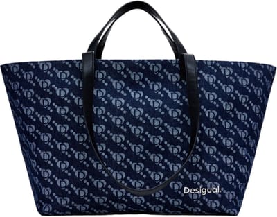 Desigual Shopper Arco Cahuil Shopping Bag Denim Dark Blue Donkerblauw
