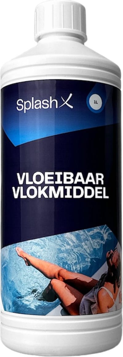 Splash-X vloeibaar vlokmiddel - 1 liter - vlokkingsmiddel voor zwembad