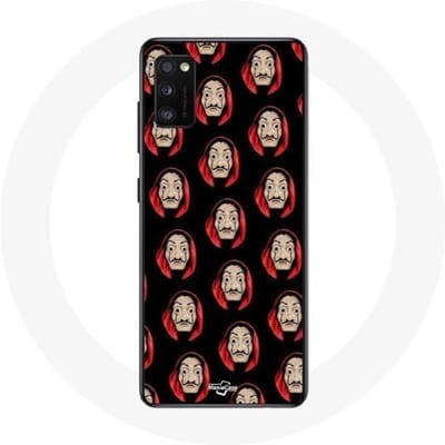 Coque - La Casa De Papel - Samsung Galaxy A41 - Noir - Souple - Masques visages