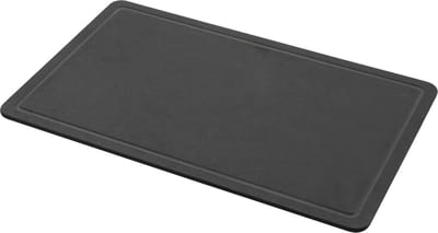 Combekk Snijplank met sapgeul XL - 100% Gerecycled - Microplasticvrij - Antibacterieel - Vaatwasserbestendig - 53 x 32.5 cm - zwart