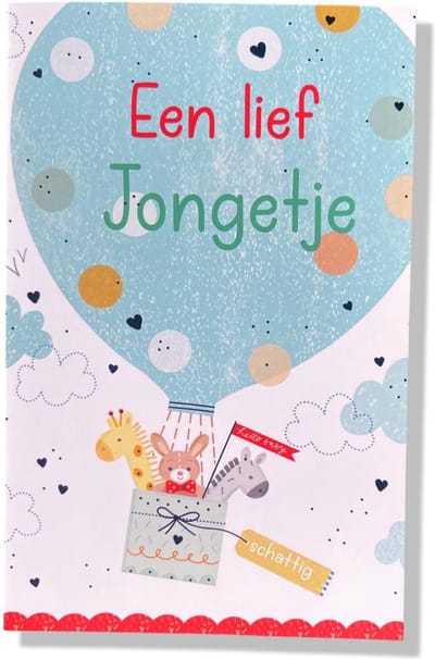 Een lief Jongetje! - Luxe Geboortekaartje Jongen - 12x17cm - Gevouwen wenskaart met envelop