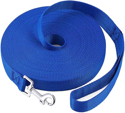Dailygoods- Hondenriem 1,2 ~ 30 m - Lange Lijn - Duurzaam Nylon - 360 Graden Draaibare Sluiting - Lichtgewicht - Aangename Grip - Trainingslijn