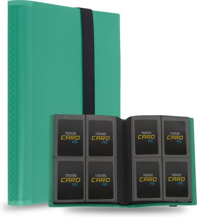 TradingCardPro - Groene verzamelmap - Map voor 160 Kaarten - 20 Pagina’s - 4 Pocket - A5 Formaat - Premium Kwaliteit - Binder groen