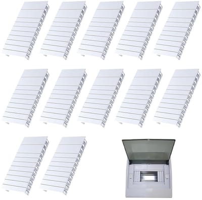Zekeringkast Afdekking - Afdekstrip Kast - Elektrische Kasten Afwerken - Deelbaar Combineerbaar - 12 Stuks - Grijs