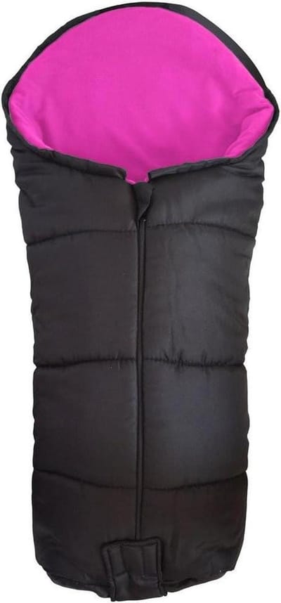 Voetenzak Kinderwagen - Baby deken - Comfortabel Reizen - Omvormbaar tot stoelhoes - 43 x 34 x 12 cm - Roze