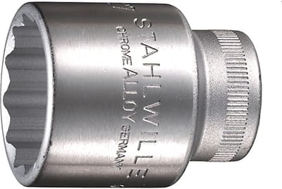 Stahlwille serie 50 Dopsleutel twaalfkant 1/2" / 20 - HPQ Verchroomd - maat 20 - Prijs per stuk