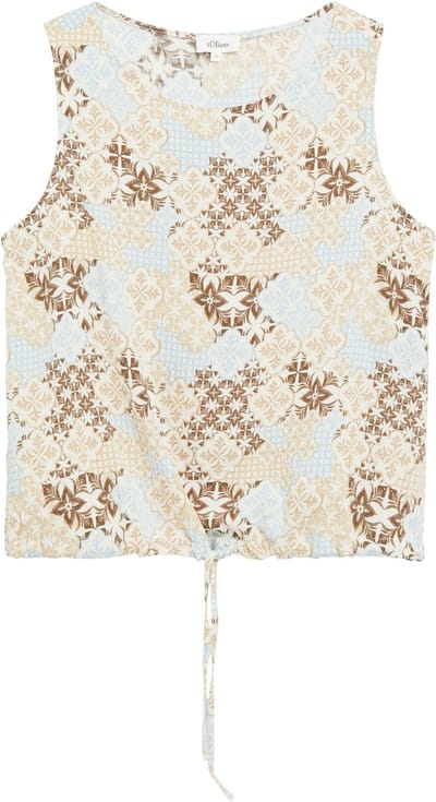 regular fit blousetop van viscosemix