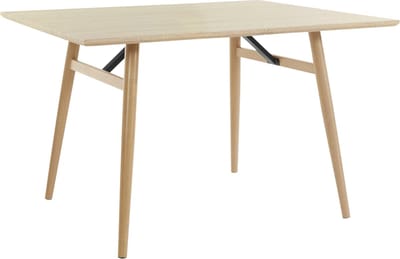 Harris - Eettafel 120x80 cm 6 plaatsen in Natuur MDF Eiken (77 x 120 x 80 cm)