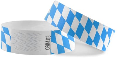 CombiCraft Oktoberfest Tyvek Polsbandjes - 100 stuks