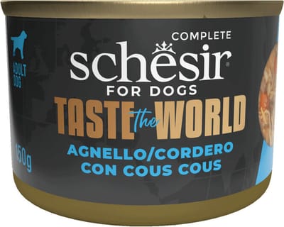 Schesir Taste The World Hond Lamsvlees & Couscous - 8 x 150 gr - Voordeelverpakking