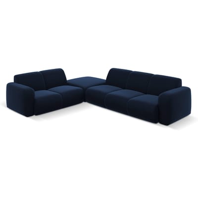 6-zitshoekbank Lola velvet links | Windsor & Co