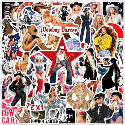 50 stuks Singer Beyoncé Graffiti Stickers Gepersonaliseerde Coole Decoratie Scooter Laptop Motorfiets Waterdichte Sticker Speelgoed Cadeau