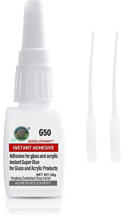 Glaslijm Acryllijm - Sterke Lijm Tube - Repareren Verlijmen - Waterbestendig Niet Giftig - 20 Gram Tube - Transparant