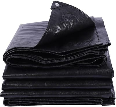 Afdekzeil - Beschermdoek Zeildoek - Materiaal Beschermen - UV-bestendig Waterdicht - 90 x 150 cm - Zwart