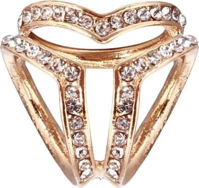 Fako Bijoux® - Sjaalklem - Sjaal Klem - Sjaal Ring - Ster - Kristal - 25x25mm - Goudkleurig