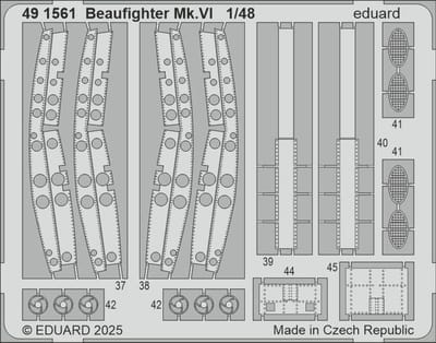 Eduard Modelbouwpakket - 491561 Accessoires Set voor Beaufighter Mk.VI - Accessoires set - 1:48 -