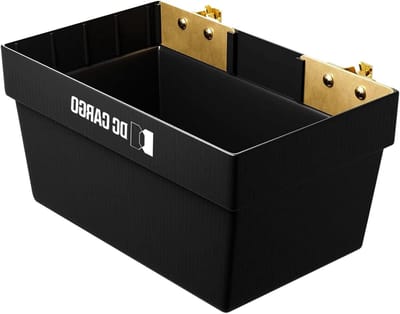 Opbergmand Aanhanger - Opslagbak Vrachtwagen - Organisatie Werkplaats - E-track & Muurbevestiging - 33 x 18 x 7 cm - Zwart