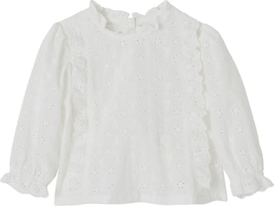 Vertbaudet Meisjesblouse met ruches van Engels borduurwerk