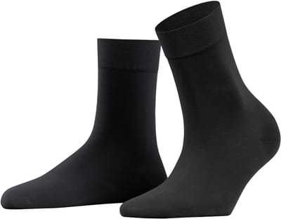 FALKE Fine Softness lichte gevoel elegant materiaal halfdoorzichtig 50 DEN sokken dames zwart - maat 35-38