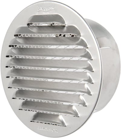 Ventilatie Grille - Rond Rooster - Luchtcirculatie Verbeteren - Met Antisetto Net - 92 mm Diameter - Koper