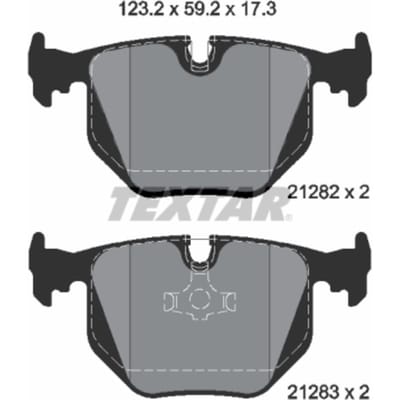 Remblokset TEXTAR 2128201, achter