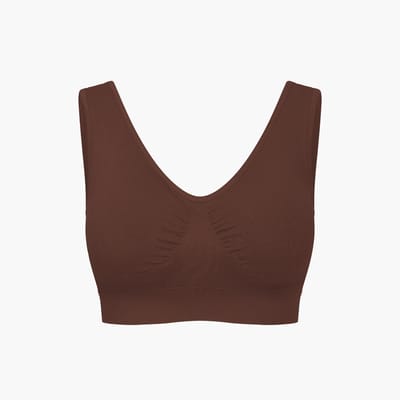 cfab - Comfy Bra - Bruin - 4XL - BH Zonder Beugel Voorgevormd - Ondergoed - Naadlos