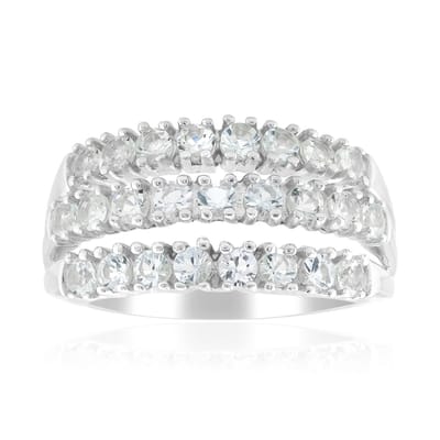 Cavill - Zilveren ring - 925 Sterling zilver gerhodineerd - 25 ronde Braziliaanse amblygoniet edelstenen 0,75 ct - moderne elegante damesring