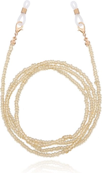 Deja Jewels Geel Koord voor Zonnebril of Leesbril met Kraaltjes