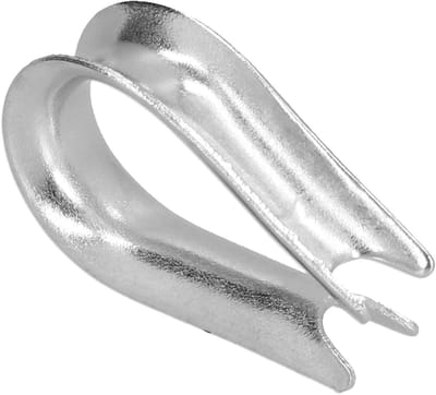 Dailygoods- Vingerhoed 50 Stuks - Roestvrij Staal - Kabelhouder - Kabelverbinder - Slijtvast - Corrosiebestendig - Glanzend Afgewerkt - Kabelklem