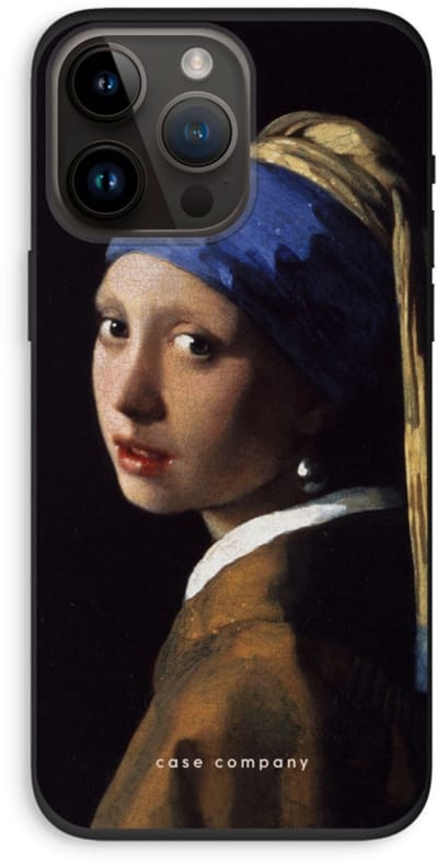 Case Company® - Hoesje geschikt voor iPhone 14 Pro Max hoesje - The Pearl Earring - Biologisch Afbreekbaar Telefoonhoesje - Bescherming alle Kanten en Schermrand