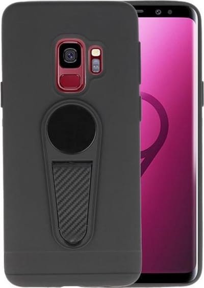 Zwart Magneet Stand Case hoesje voor Samsung Galaxy S9