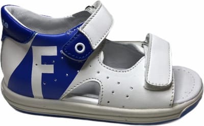 Falcotto velcro sandaal 1572 wit blauw mt 20