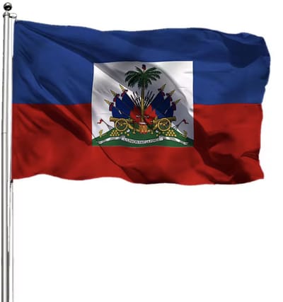 Jumada Haïti Vlag 90 x 150 cm - Polyester - Met Ophangringen
