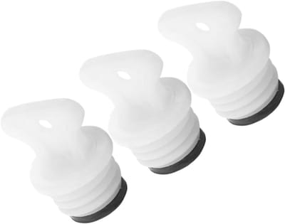 Rubberen Stoppers - Flessen Deksels - Waterzakken Vullen - Lekvrije Afsluiting - 3 Stuks - Wit