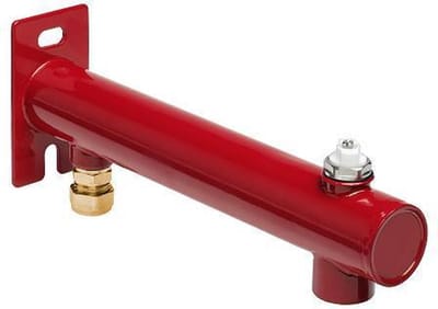 Bonfix expansievatconsole 3 gaats, gemonteerd messing ROOD