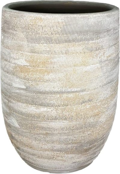 Bloempot Miami hoog - d26 x h40cm - Grijs