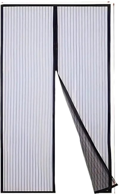 Magnetisch horgordijn - geschikt voor houten deuren, ijzeren deuren, aluminium deuren en balkons - 90x210cm