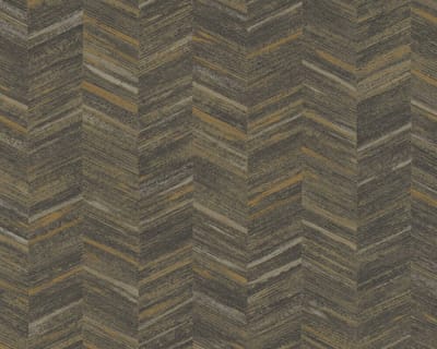 VISGRAAT BEHANG | Modern - bruin beige zwart - A.S. Création Geo Effect