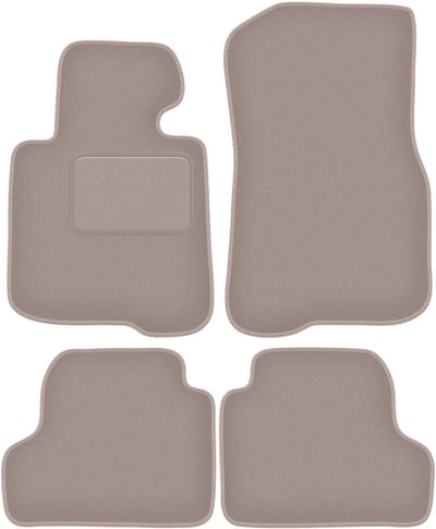 Beige velours vloermatten voor: BMW 4 F32 Gran Coupé (2013-)