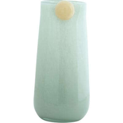 Present Time Vaas Bolita Large - Groen - Ø16cm - Glas - Scandinavisch - Bloemenvaas - Woondecoratie - Decoratieve vaas voor woonkamer of slaapkamer