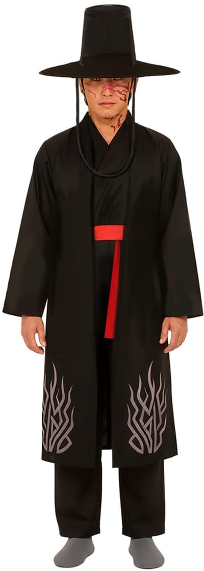 Fiestas Guirca – Verkleedkleding – Kostuum – KPop Demon Hunter – Zwart – Volwassenen - L