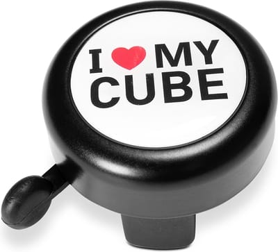 CUBE Fietsbel I LOVE MY CUBE BLACK/WHITE/RED