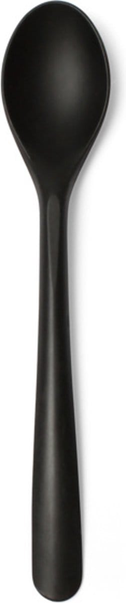 Dessertlepels herbruikbaar, 14,5 cm zwart "Folia®" 50 stuks