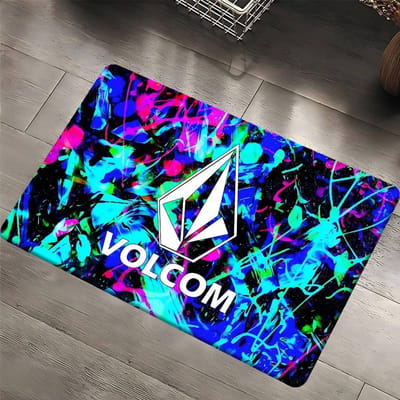 Volcoms Logo Kamer Matten Goedkoper Anti-slip Moderne Woonkamer Balkon Bedrukte Welkomstmat 80x120 cm