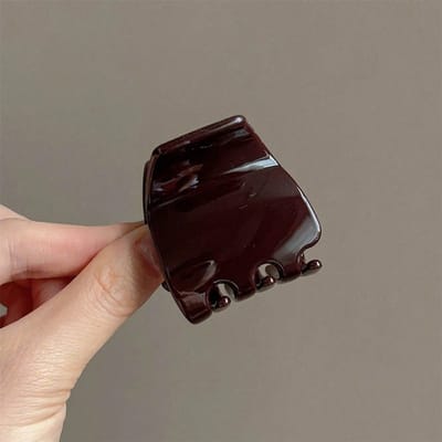 1 pièce Artifact de Fixation pour Queue de Cheval Haute Mate Pince à Cheveux Pince Requin Haut de Gamme pour Femmes Pince à Cheveux Arrière de la Tête Accessoire pour Cheveux marron